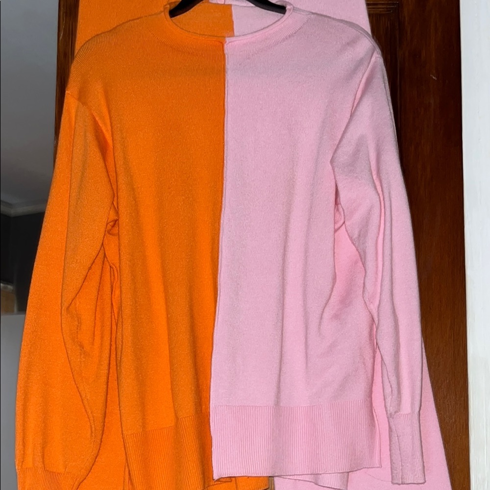 Colorblock Pink and Orange lounge set ~ fun:) - Picture 3 of 4
